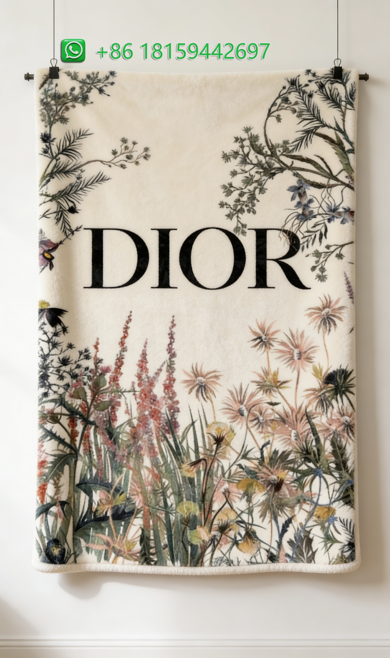 Dior Throw Blankets